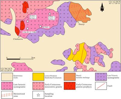Petrogenesis and tectonic implications of the Late Jurassic A-type granite in central Inner Mongolia, North China